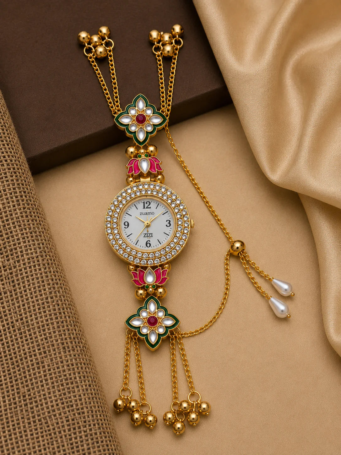 Gulzar Kashmiri Watch - Lotus Design (Adjustable)