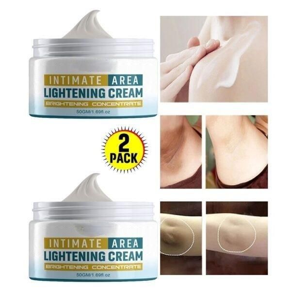 Body Whitening Cream Intimate Area Pink Essence Underarm Knee Butt Dullness Brighten Improve Lip Moisturizer Facial Body Care 100gm (pack of 2)