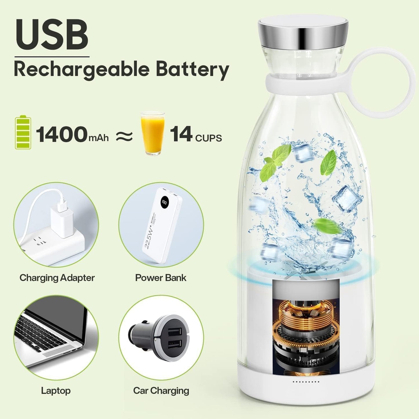 HydraBlend Go™ Rechargeable Juicer