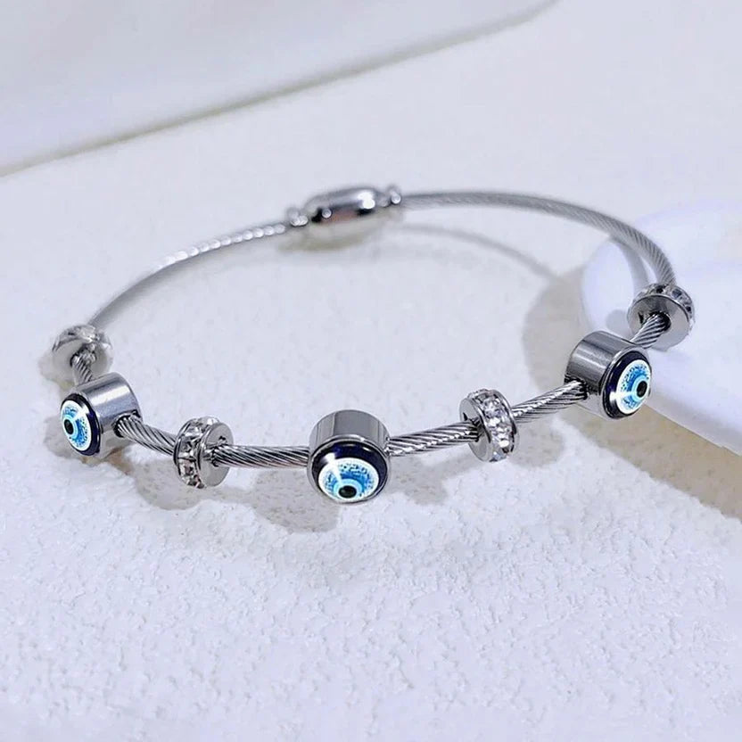 Evil Eye Charm Bracelet â€“ Anti Tarnish Stainless Steel