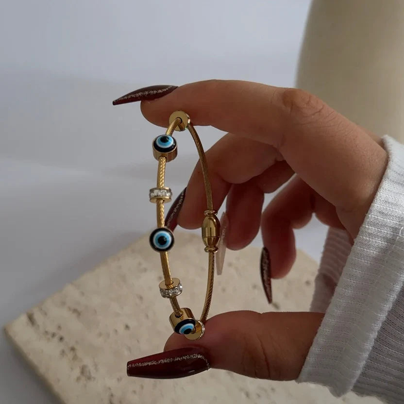 Evil Eye Charm Bracelet â€“ Anti Tarnish Stainless Steel
