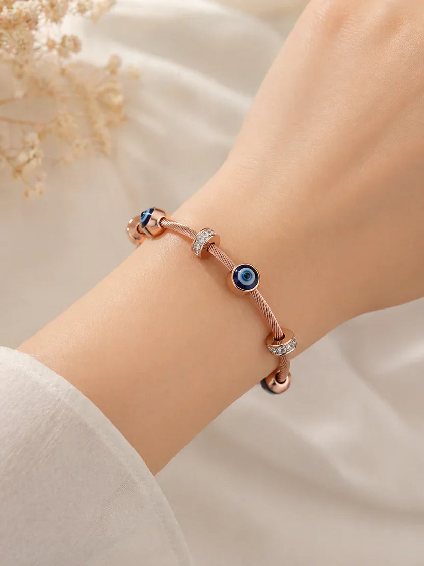 Evil Eye Charm Bracelet â€“ Anti Tarnish Stainless Steel
