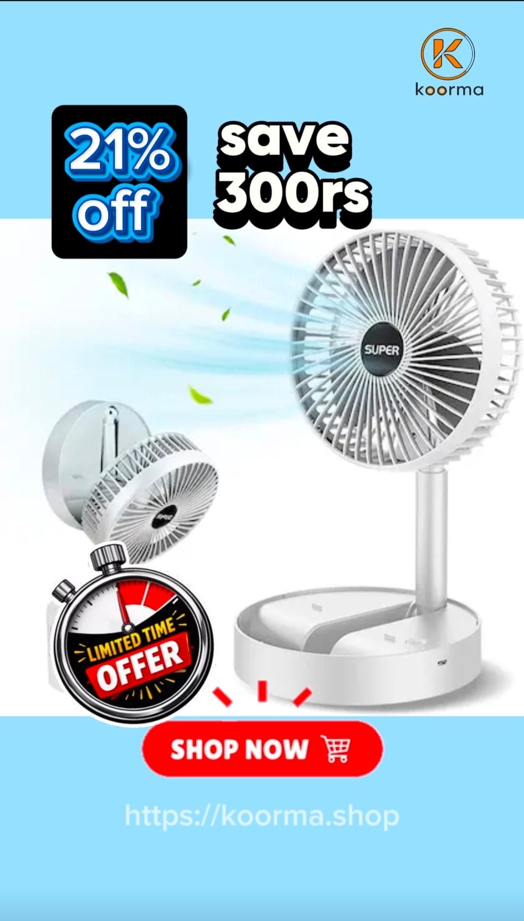 Mini Portable USB Fan