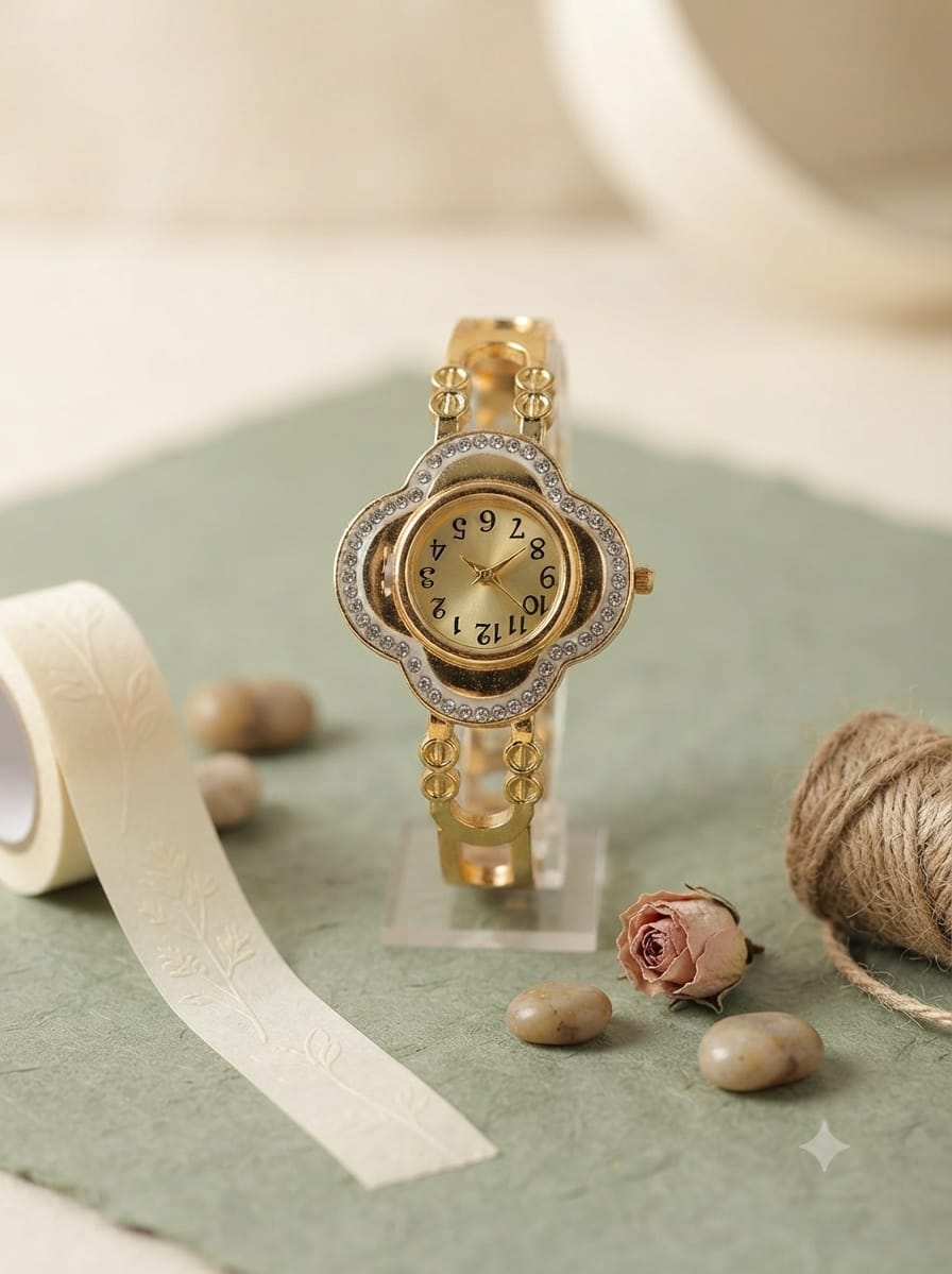 Golden Charm Openable Anti-Tarnish Watch