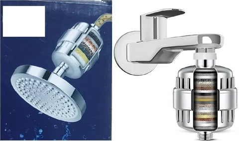 Water Softener for Bathroom - For Shower & Tap With 20-Stage Filtration