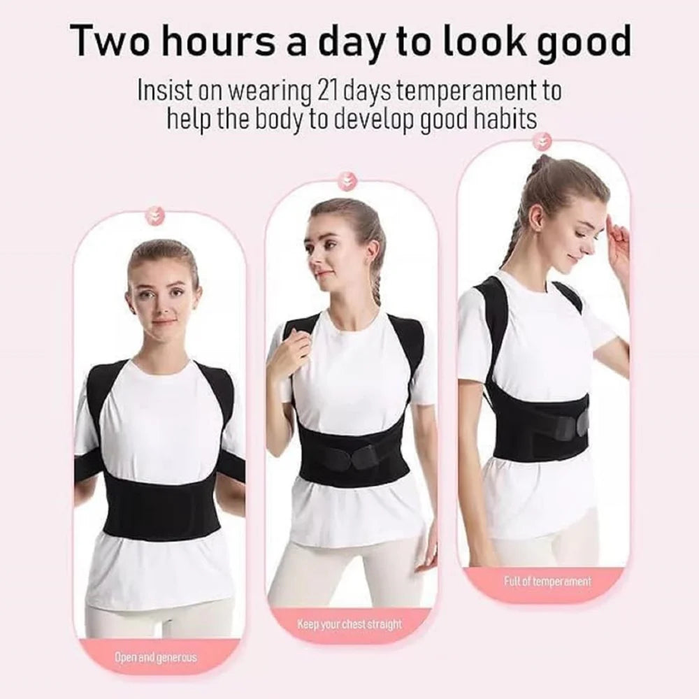 PostureAlign Pro™ – Adjustable Back Support for Better Posture